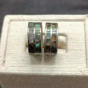 Sterling Silver Abalone Inlay Rings